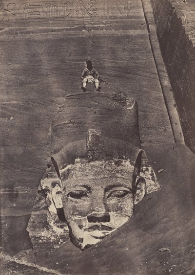Westelijkste kolossus, de Grote Tempel, Abu Simbel door Maxime Du Camp